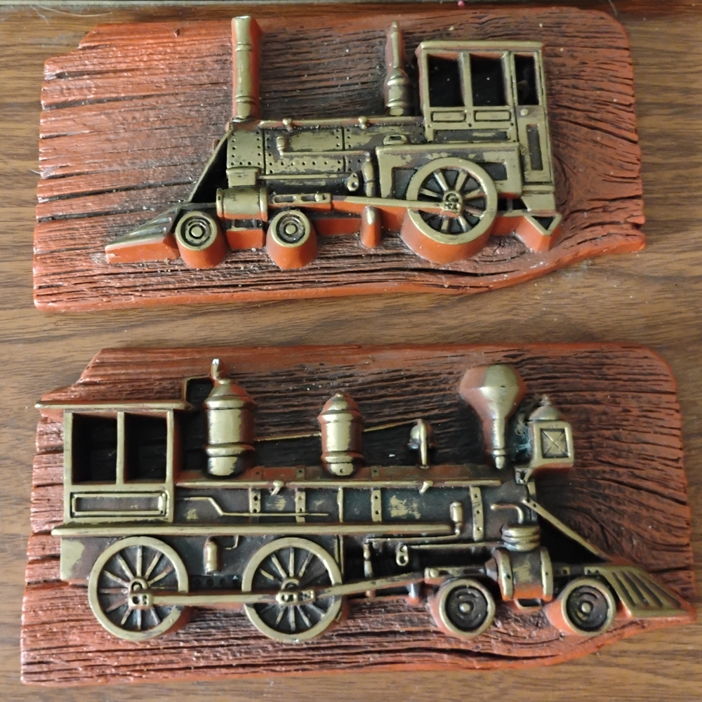 Vintage Steampunk Train Wall Decor